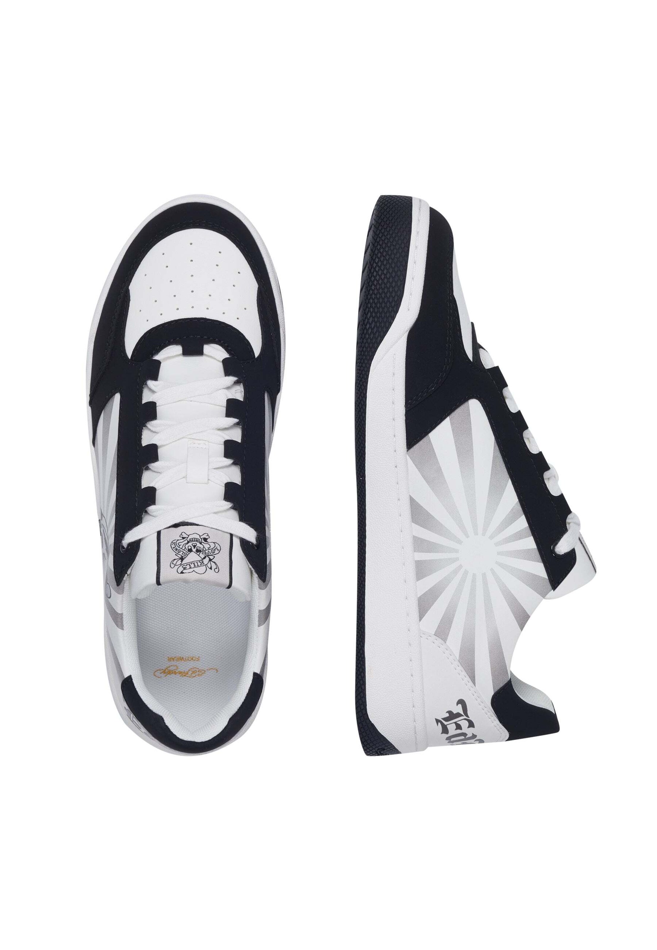 Ed Hardy Trampki niskie 'Skull Dagger' w kolorze czarny