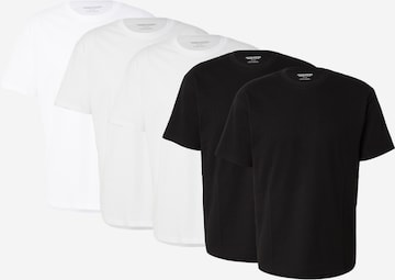JACK & JONES Póló 'JJEORGANIC' - fekete: elől