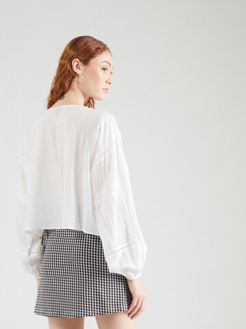 Chemisier 'Boho' Gina Tricot en blanc