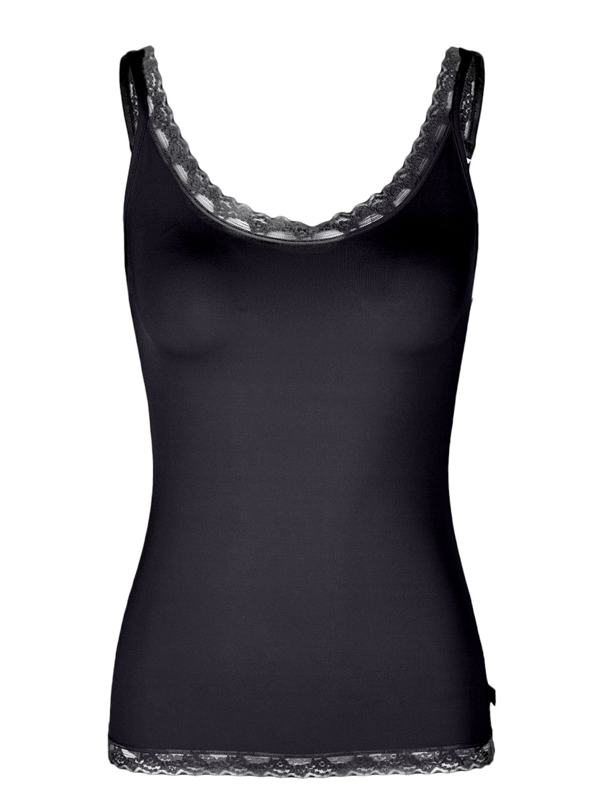 like it! Undershirt 'Olivia' in Black: front