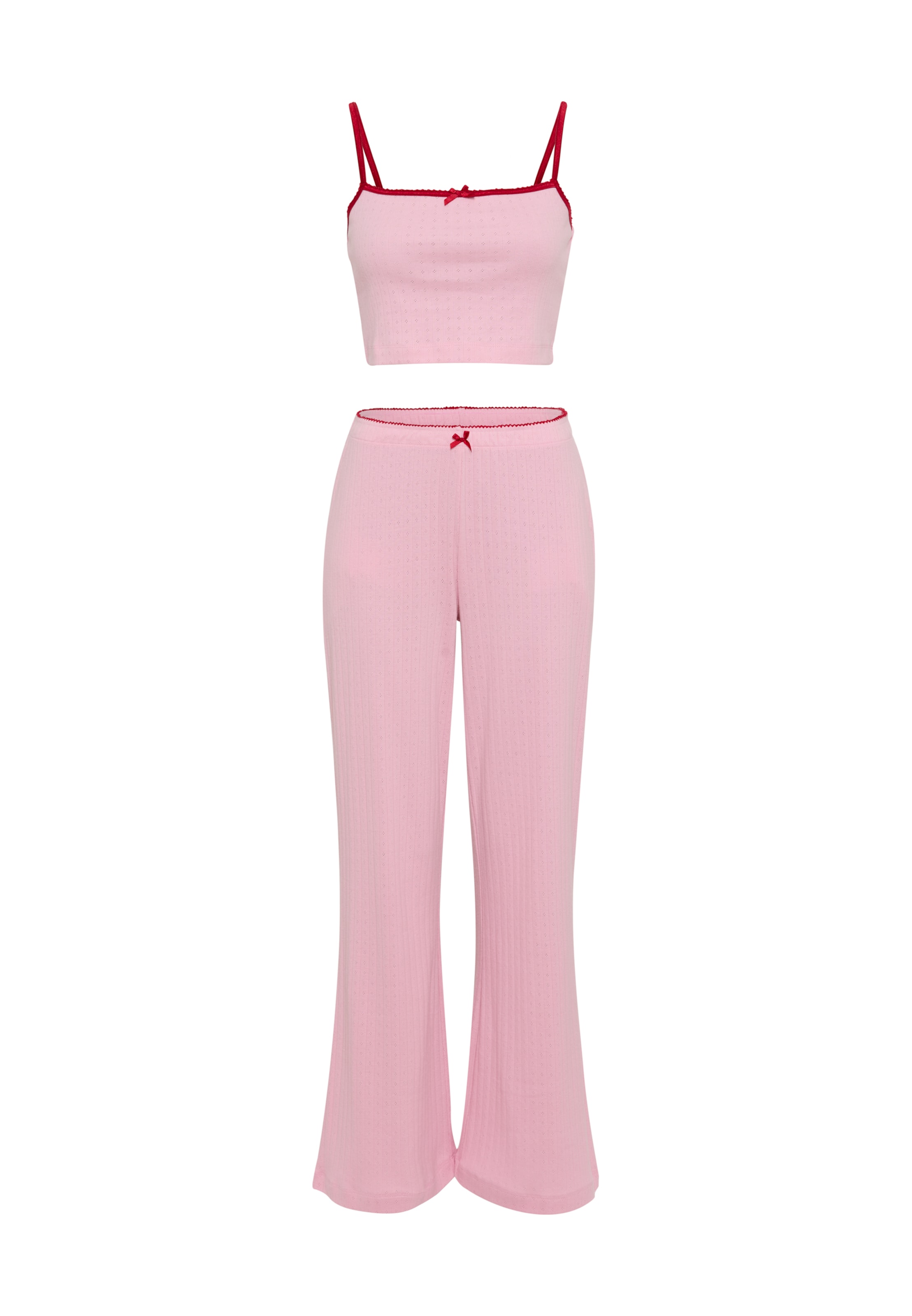 LSCN by LASCANA Pyjama in Pink: Vorderseite