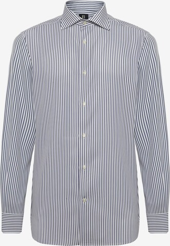 Coupe regular Chemise Boggi Milano en bleu : devant