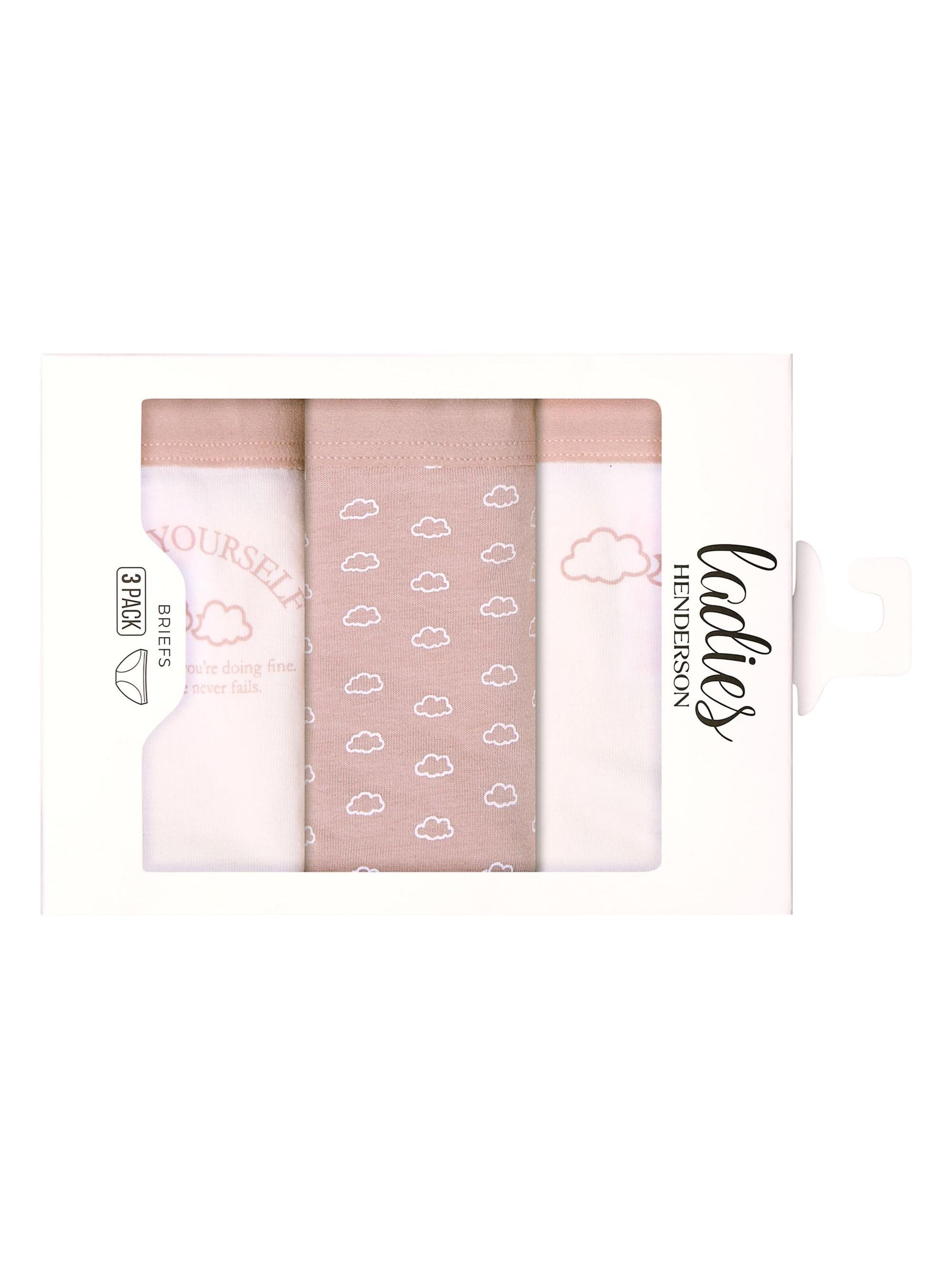 Henderson Broekje 'Slip Mi Mi im 3er Pack, nahtlos, Animal Print, Baumwoll Jersey L' in Roze