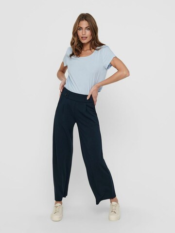 JDY Wide leg Bandplooibroek 'Geggo' in Zwart