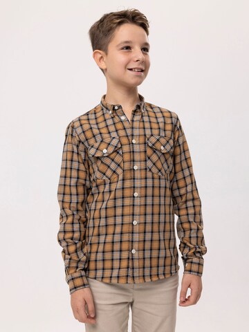 By Diess Collection Regular fit Πουκάμισο σε καφέ: μπροστά