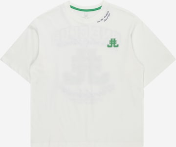 Jack & Jones Junior T-shirt 'COLE' i vit: framsida