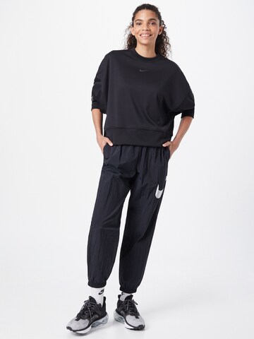 Nike Sportswear Athletic Sweatshirt in Black