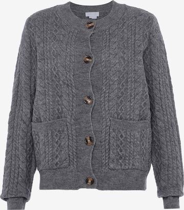 BLONDA Knit cardigan in Grey: front