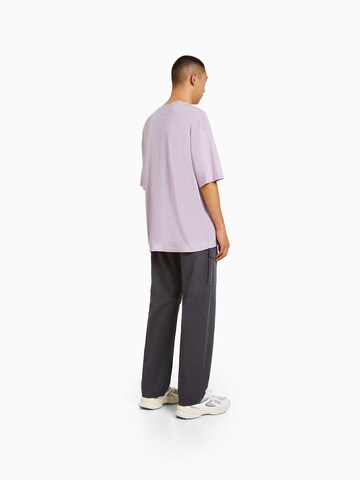 Bershka Regular Hose in Grau