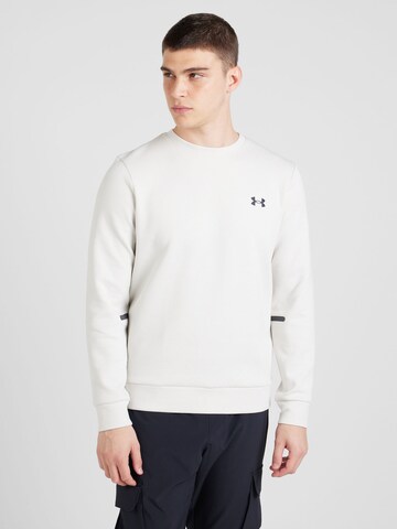 Sweat de sport 'Unstoppable' UNDER ARMOUR en blanc : devant