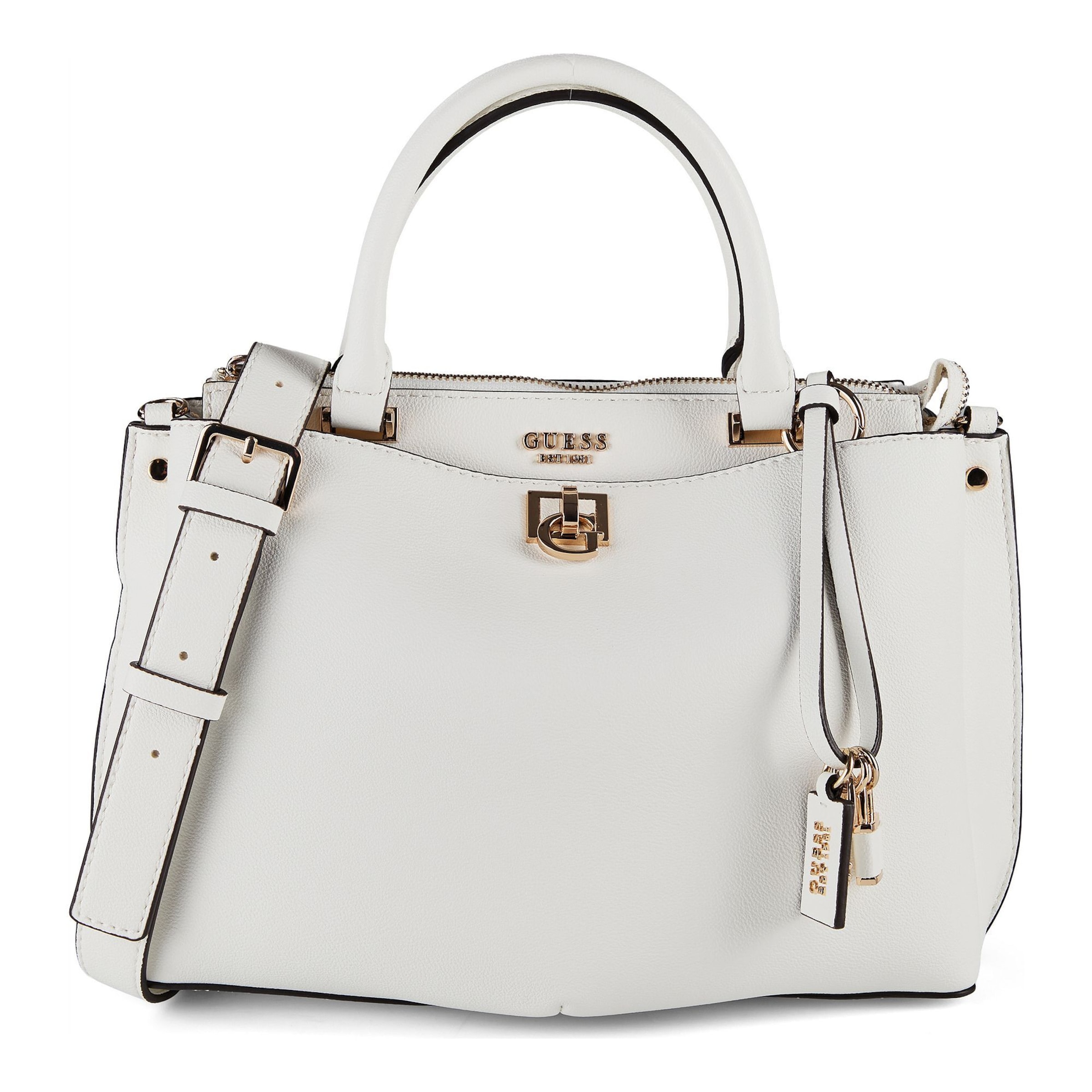 Borsa a mano 'Bianca' di GUESS in bianco: frontale