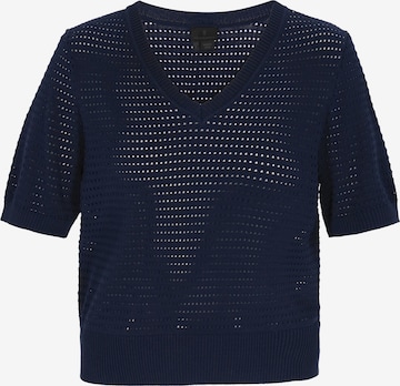 Pull-over DreiMaster Klassik en bleu : devant