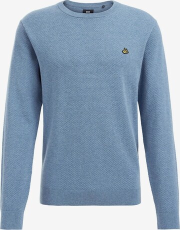 WE Fashion Sweater in Blue: front