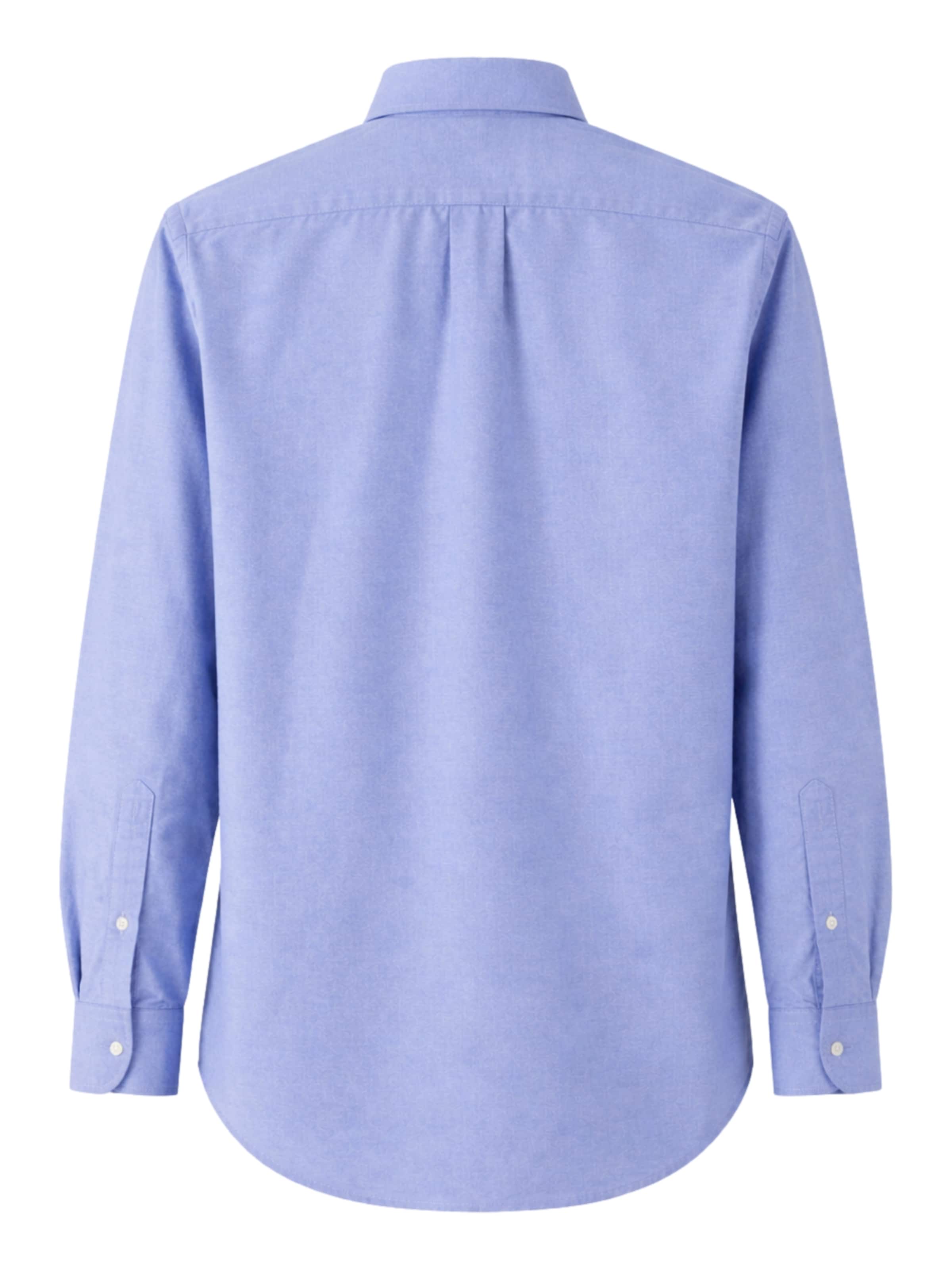 SEIDENSTICKER Rovný strih Košeľa - Modrá