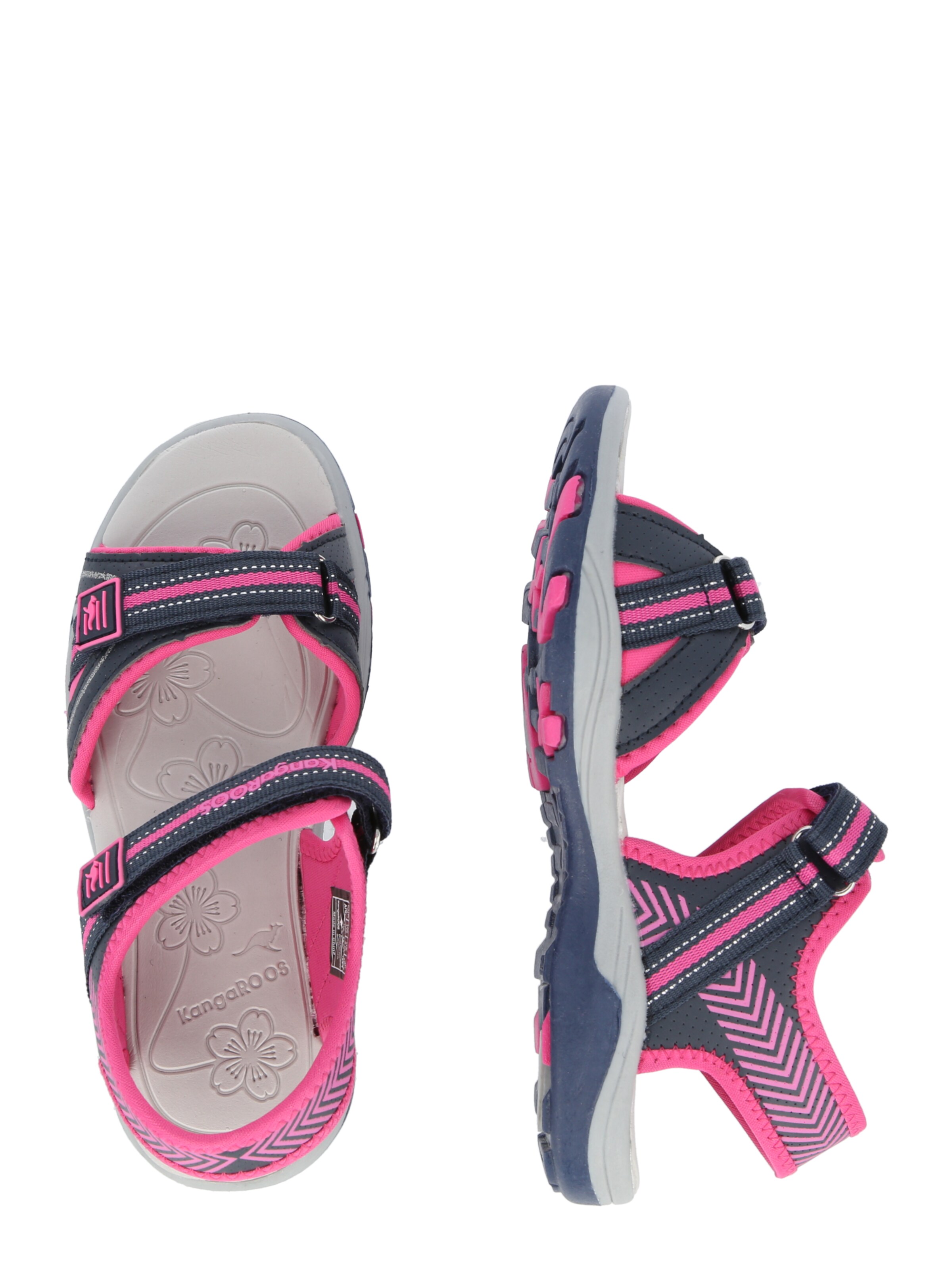 Kinder Teens (Gr. 140-176) KangaROOS Sandalen in Blau, Dunkelpink - LC56848 Kinder Teens (Gr. 140-176) KangaROOS Sandalen in Blau, Dunkelpink - LC56848