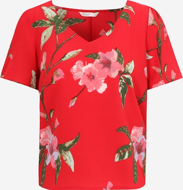 Camicia da donna 'LARA' di Only Petite in rosso: frontale