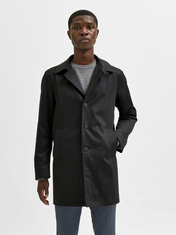 SELECTED HOMME Between-seasons coat in Black