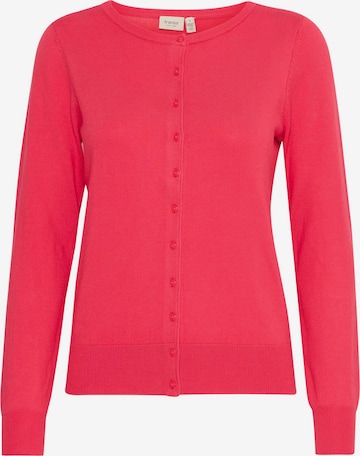 Fransa Gebreid vest in Roze: voorkant