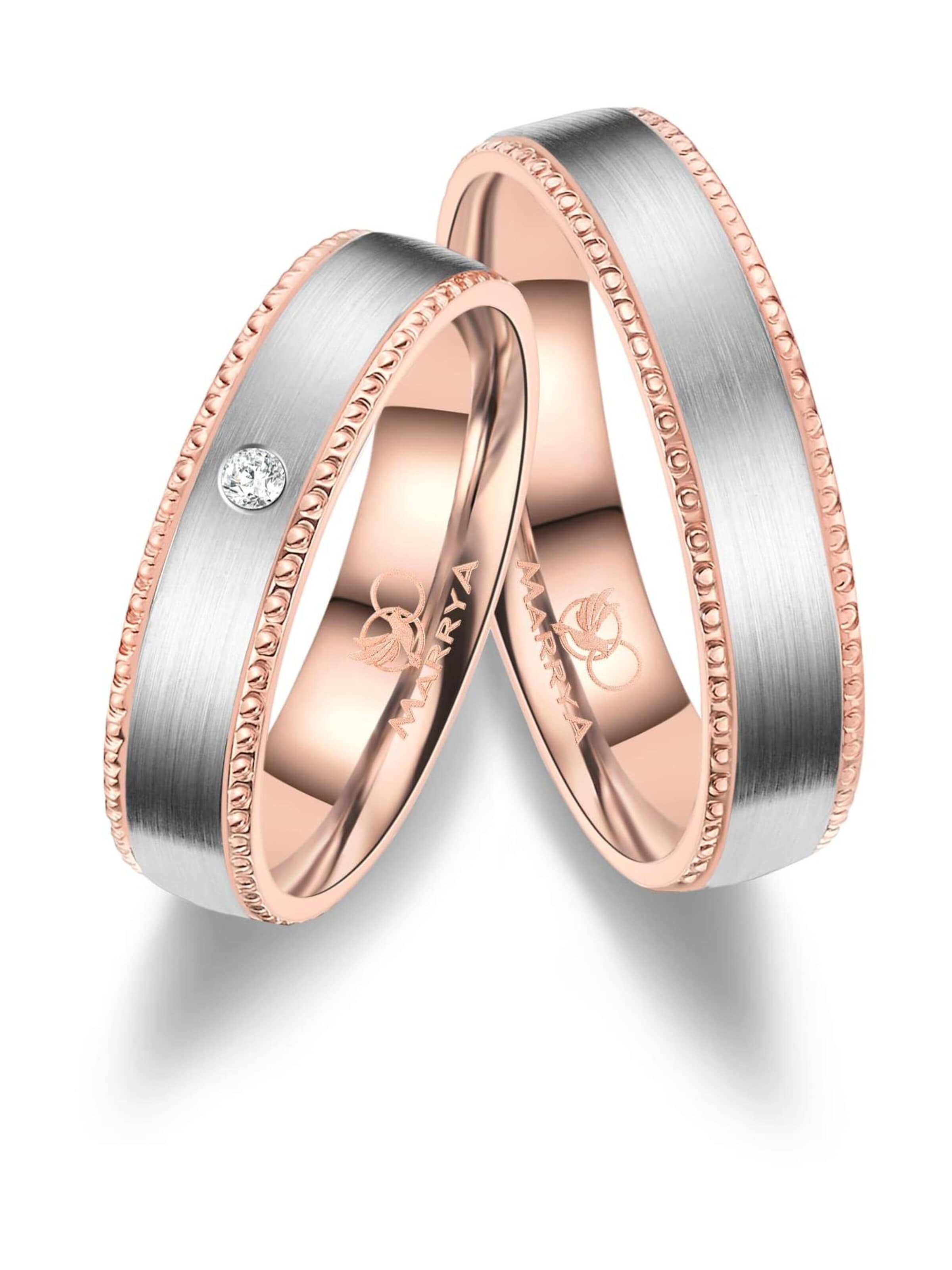 MARRYA Ring 'MARRYA TI-42 Ehering aus Titan' in Zilver: voorkant