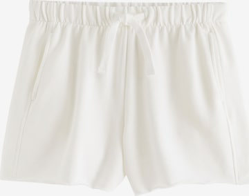 Next Regular Trousers in White: front