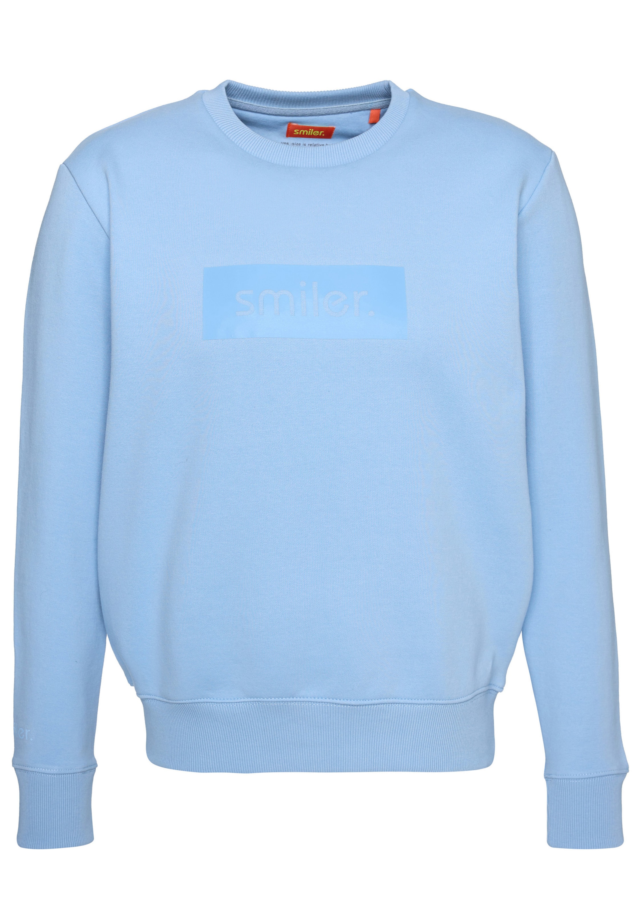 smiler. Sweater 'Cuddle' in Blue: front