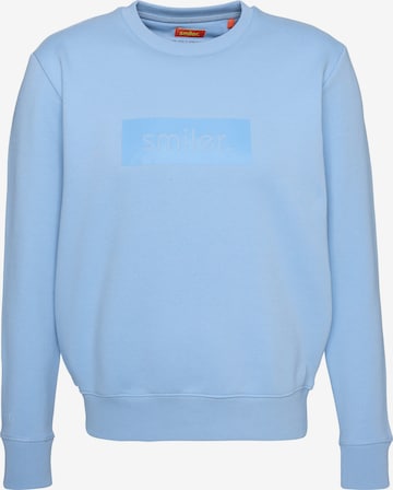 smiler. Sweater 'Cuddle' in Blue: front