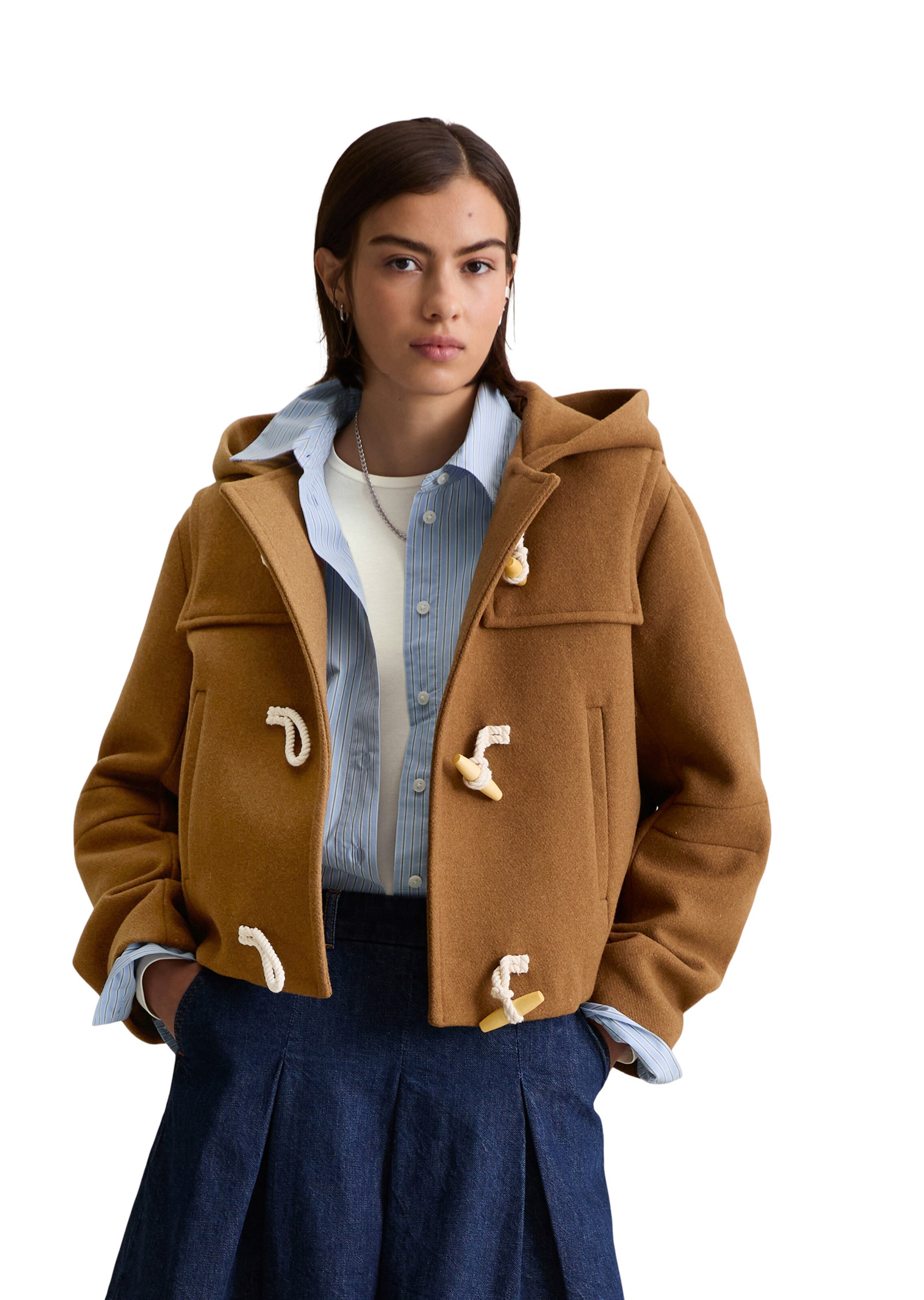 Marc O'Polo DENIM Between-season jacket in Brown: front