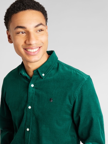 Carhartt WIP Rovný strih Košeľa 'Madison' - Zelená