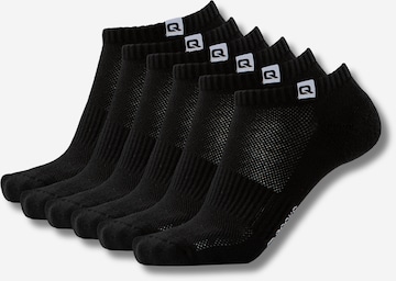 Chaussettes QOLONIA en noir : devant