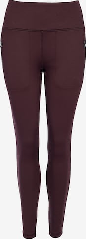 Spyder Skinny Sportbroek in Rood: voorkant