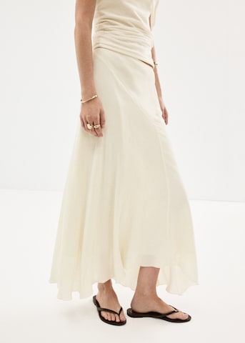 Gonna 'MAISEL' di MANGO in bianco: frontale