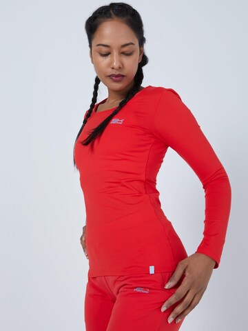 SPORTKIND Funktionsshirt 'Longsleeve Shirt'‌‌‌‌‌‌‌‌‌ in Rot