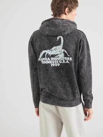 ALPHA INDUSTRIES Bluzka sportowa 'Scorpion' w kolorze czarny: przód
