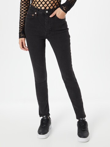 WEEKDAY Skinny Jeans 'Ellis' in Black: front