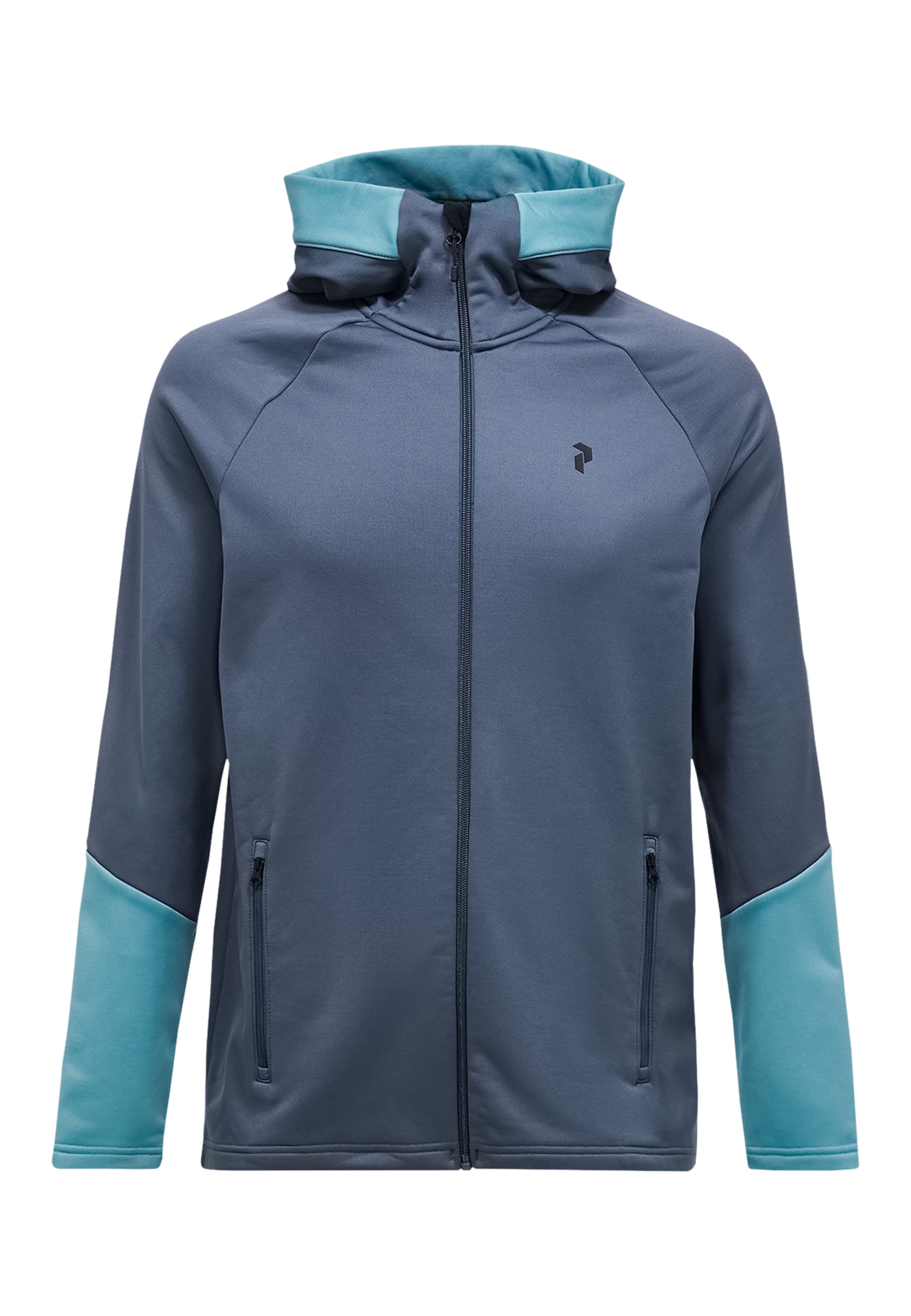 Veste en polaire PEAK PERFORMANCE en gris : devant