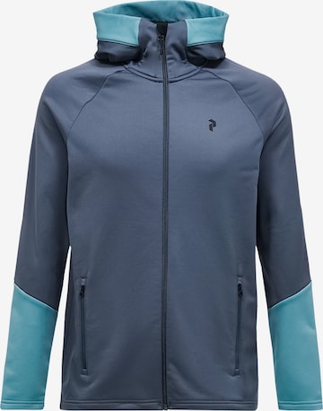 Veste en polaire PEAK PERFORMANCE en gris : devant