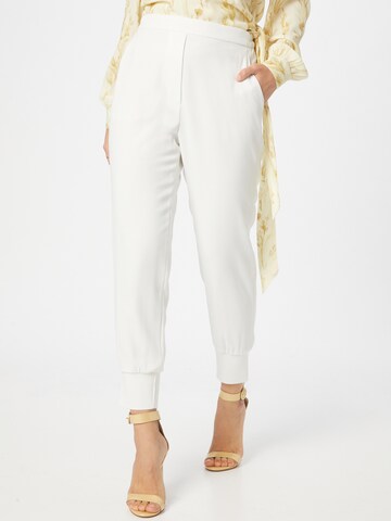 Karo Kauer Tapered Pants 'Lea' in White: front