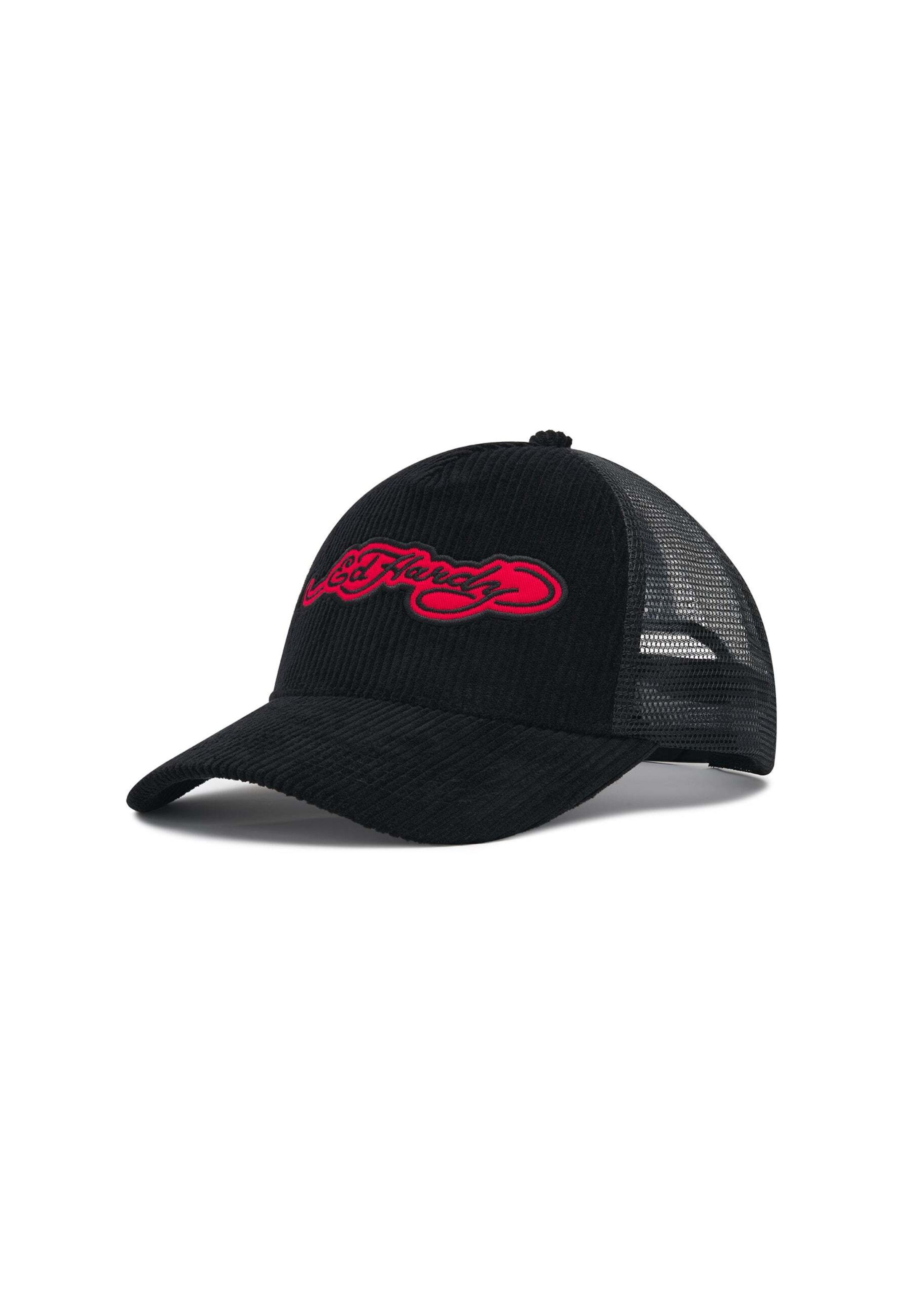 Ed Hardy Cap in Black: front