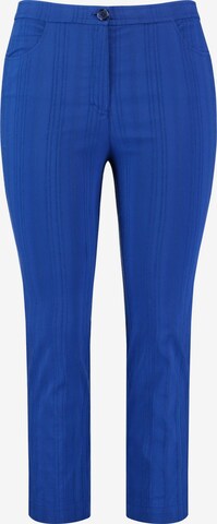 SAMOON Slimfit Kalhoty 'Betty' – modrá: přední strana