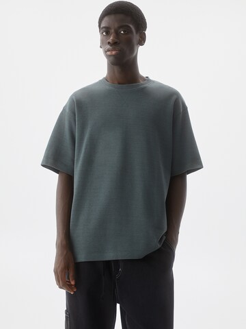 T-Shirt Pull&Bear en vert : devant