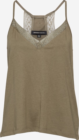 Top di Superdry in verde: frontale