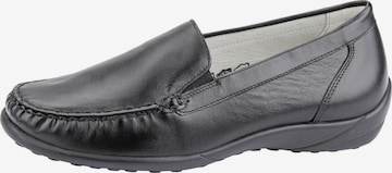 WALDLÄUFER Mokassin 'Kläre' in Schwarz: Vorderseite