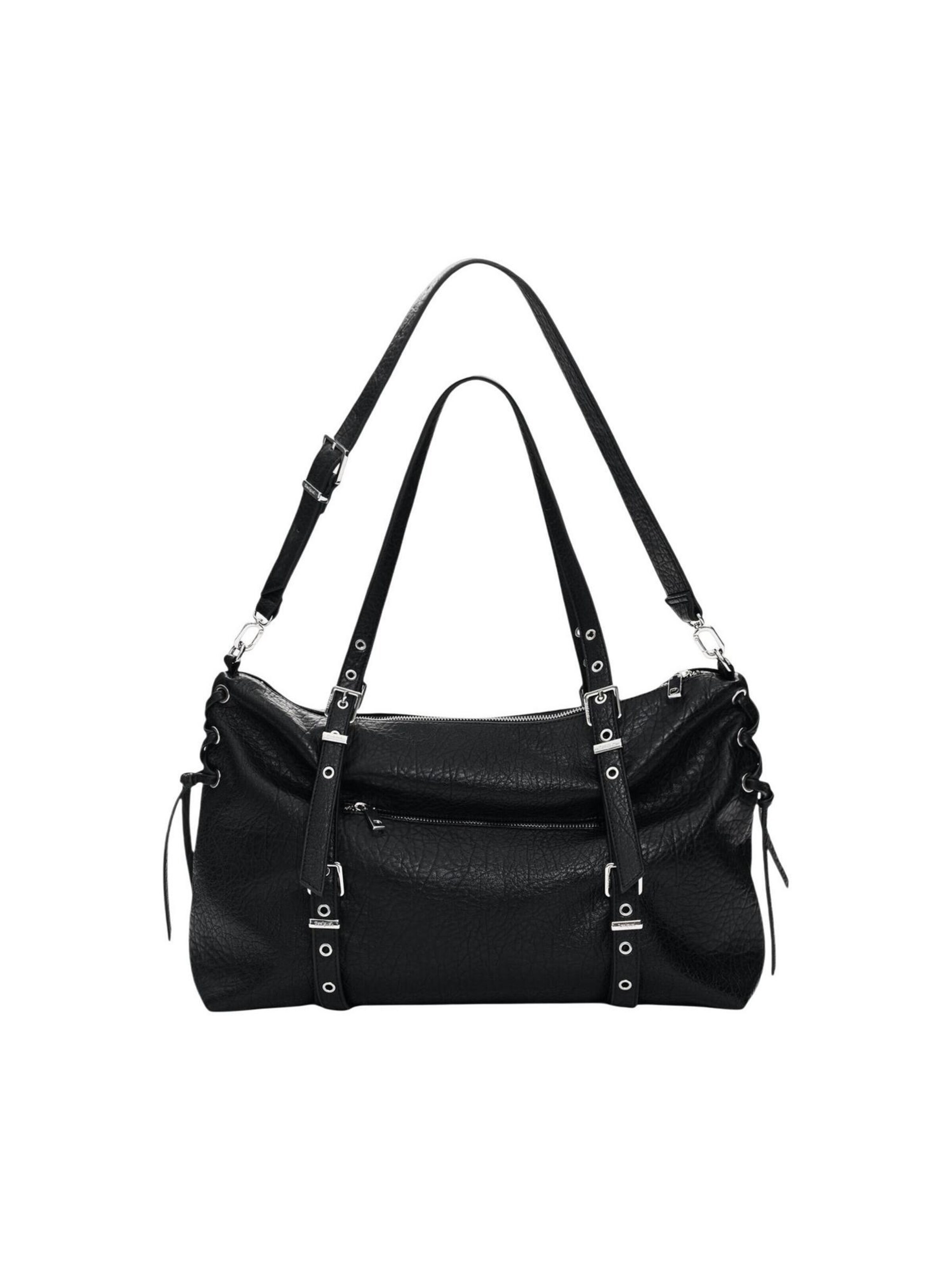 Desigual - Shopper 'BAG_HALF LOGO LANUZA BLAC 26WAXP06' en negro