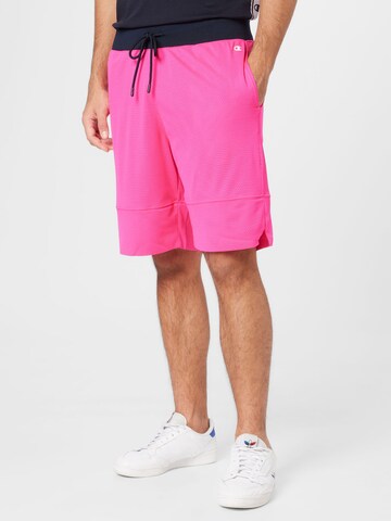 Champion Authentic Athletic Apparel Loosefit Broek 'Legacy' in Roze: voorkant