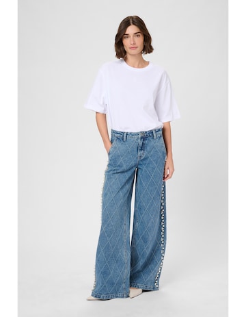 Effilé Jean CULTURE en bleu