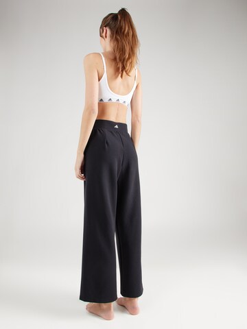 ADIDAS PERFORMANCE Wide Leg Sporthose in Schwarz