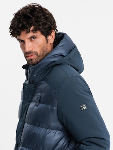 Ombre Winter Jacket 'OM-JALJ-0165' in Blue