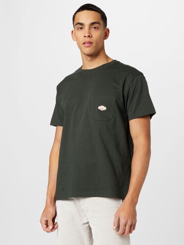 Nudie Jeans Co Shirt 'Leffe' in Groen: voorkant