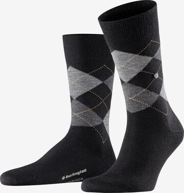 BURLINGTON Socken 'Edinburgh' in Schwarz: Vorderseite