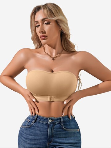 SHARICCA Bralette Bra 'SHARICCA Front-Closure Wireless Strapless Bra' in Green